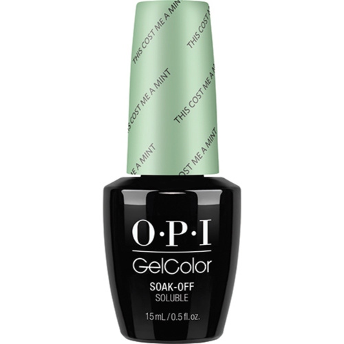 Гель-лаки для ногтей:  OPI -  GELCOLOR гель-лак GCT72 COST MINT  (15 мл)
