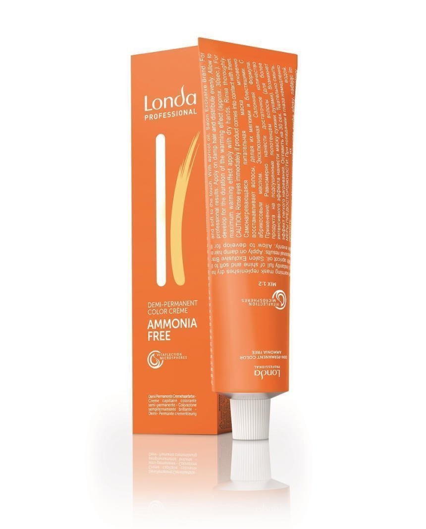 Краски для интенсивного тонирования:  Londa Professional -  Ammonia Free - интенсивное тонирование волос 5/4 Светлый шатен медный (60 мл)