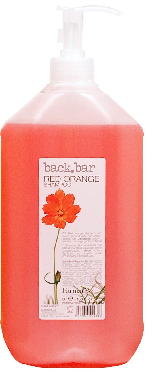 Шампуни для волос:  FarmaVita -  Шампунь красный апельсин Back Bar Red Orange Shampoo (5000 мл)
